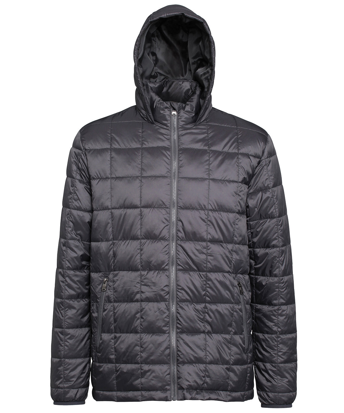 Box Quilt Hooded Jacket - TS025