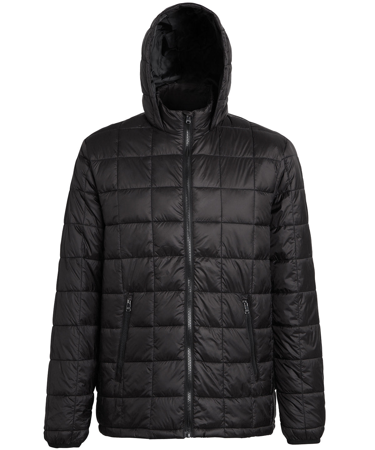 Box Quilt Hooded Jacket - TS025