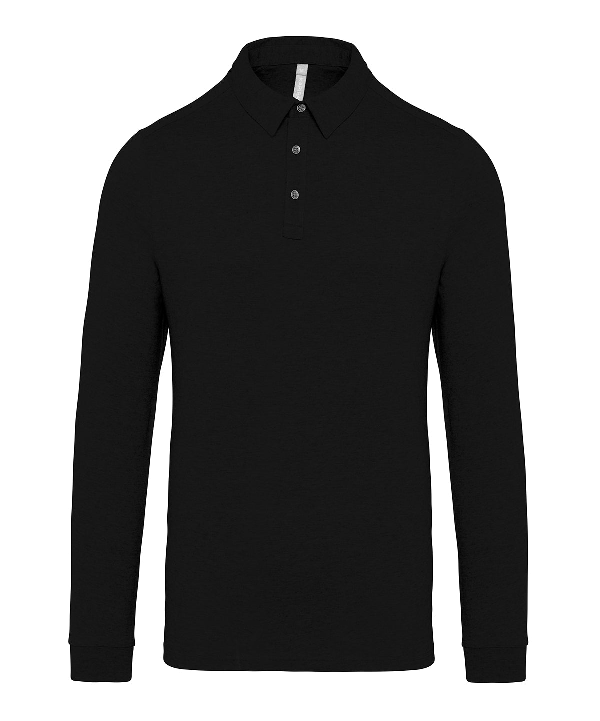 Jersey Knit Long Sleeve Polo Shirt - KB264