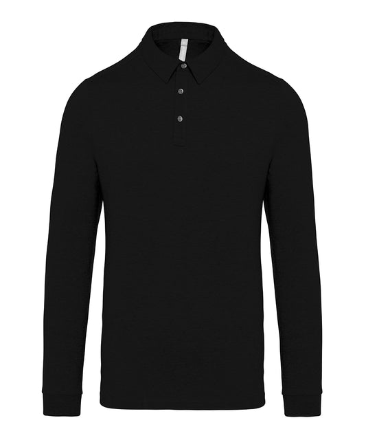 Kariban Jersey Knit Long Sleeve Polo Shirt - KB264