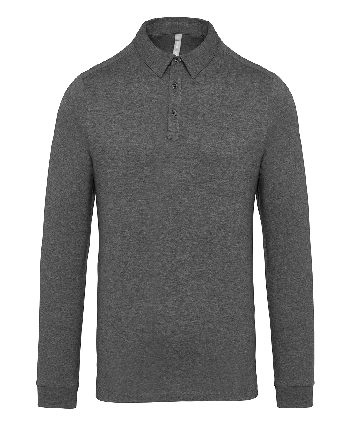 Jersey Knit Long Sleeve Polo Shirt - KB264