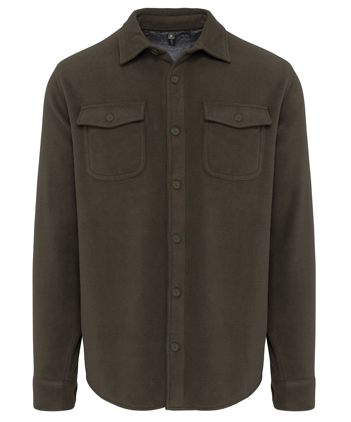 Sherpa-Lined Fleece Overshirt - KB582