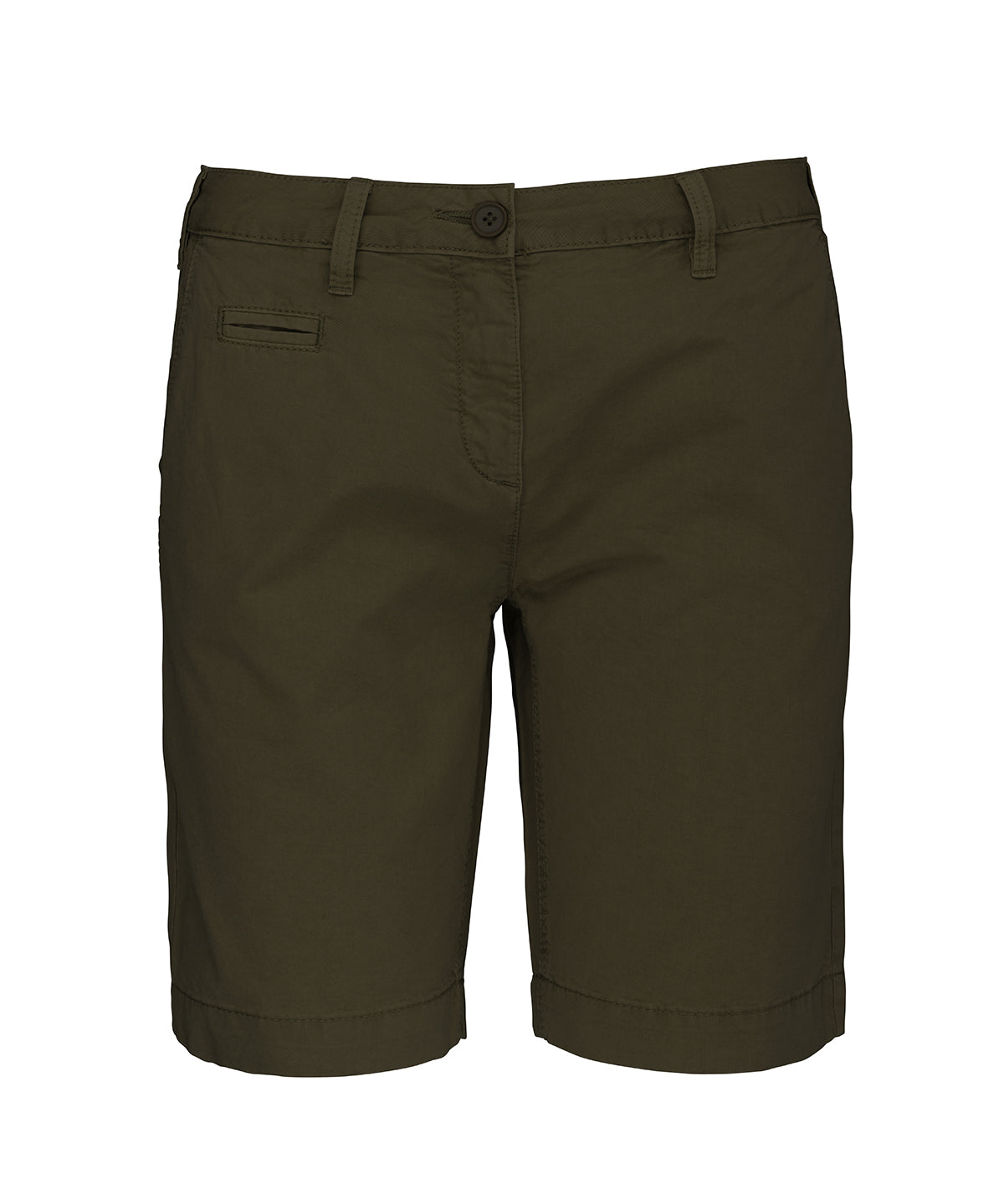 Ladies' Washed Effect Bermuda Shorts - KB753