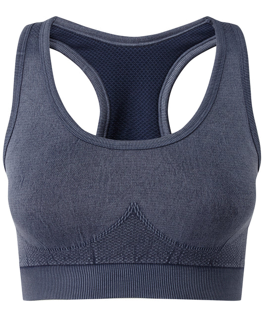 Tridri® Seamless 3D Fit" Multi-Sport Sculpt Bra Top Denim" - TR216