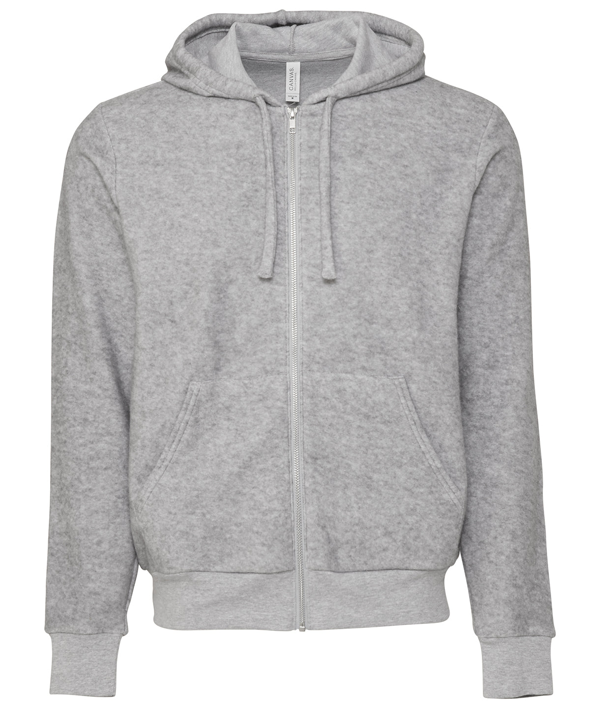 Unisex Sueded Fleece Full-Zip Hoodie - BE131