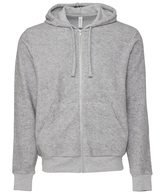 Bella+Canvas Unisex Sueded Fleece Full-Zip Hoodie - BE131