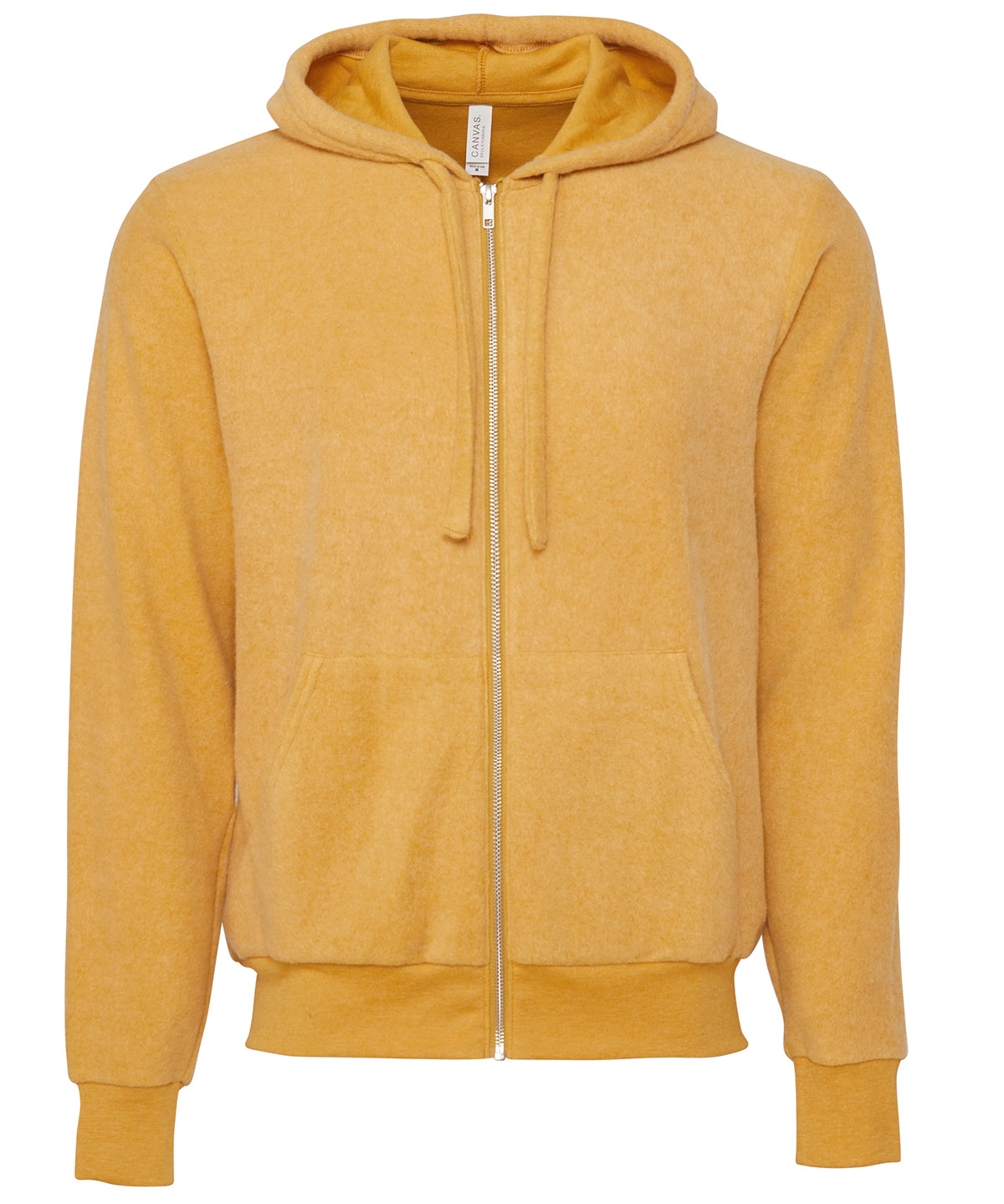 Unisex Sueded Fleece Full-Zip Hoodie - BE131
