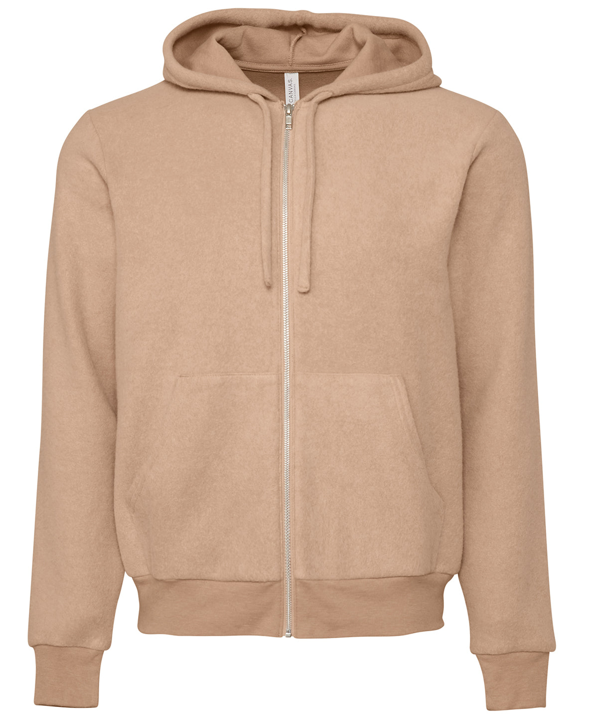 Unisex Sueded Fleece Full-Zip Hoodie - BE131
