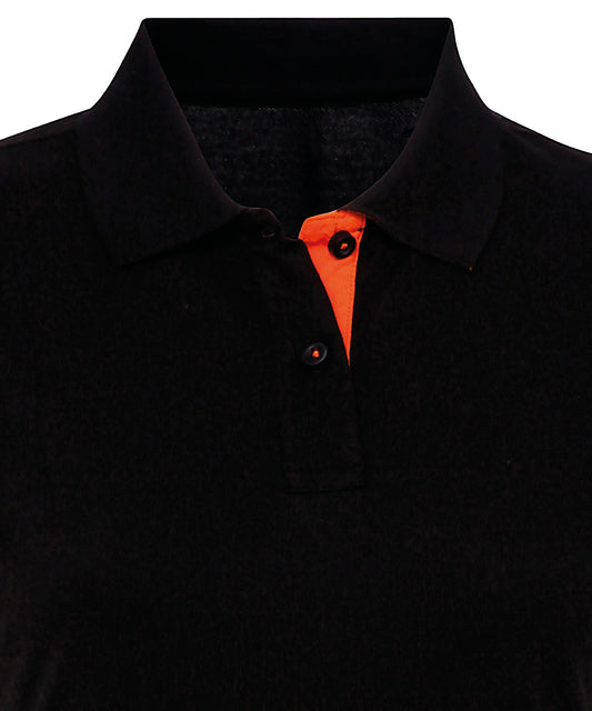 Women's Contrast Polo - AQ022