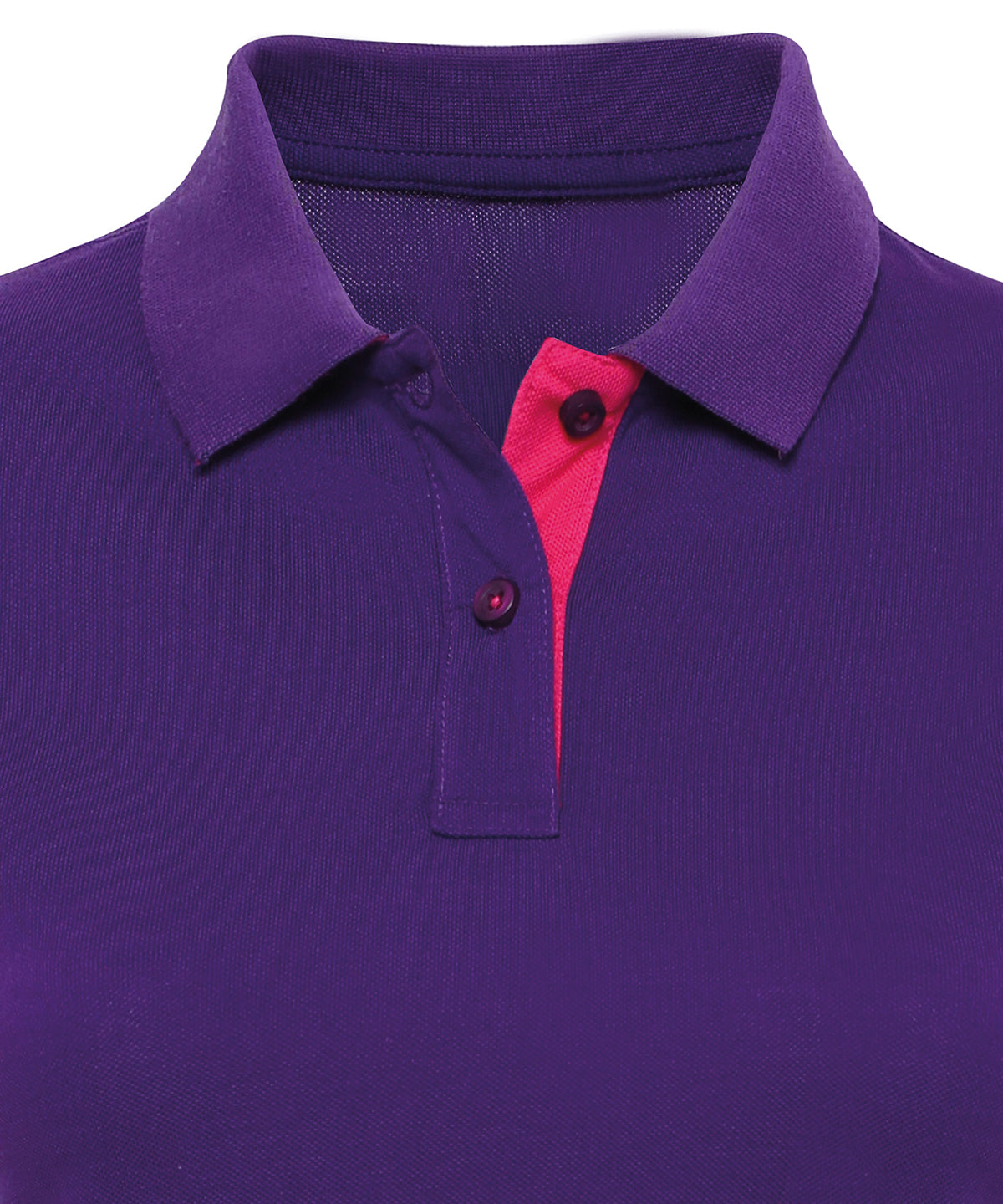 Women's Contrast Polo - AQ022