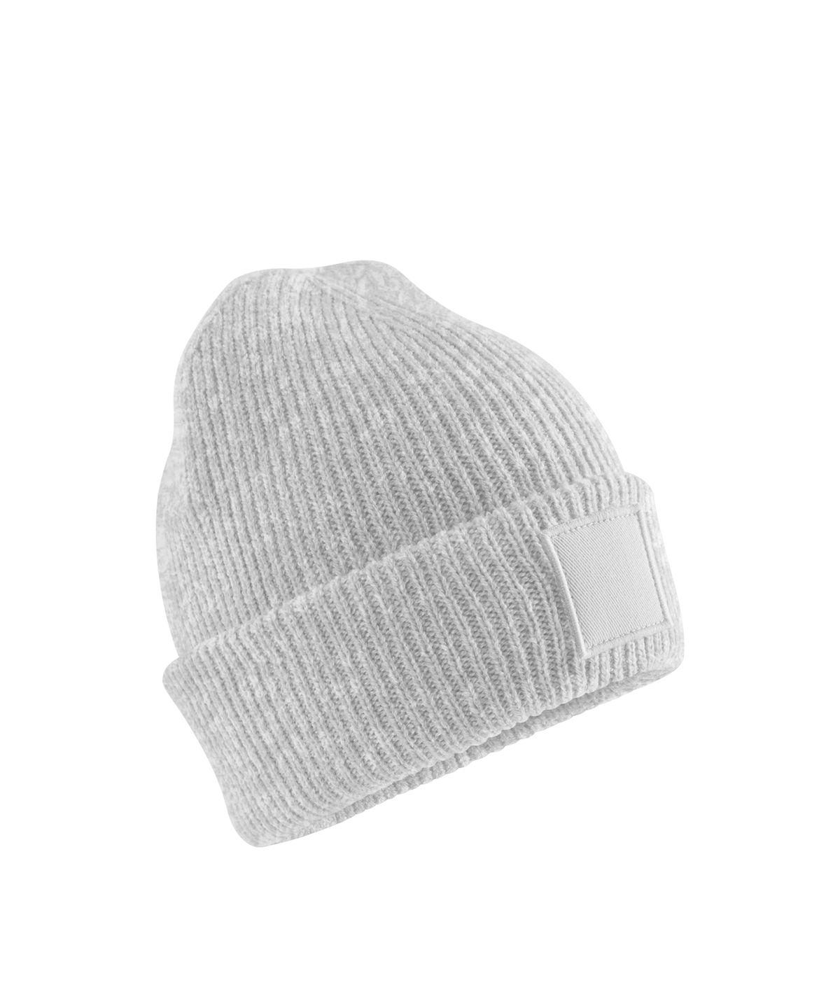 Kids Deep Cuffed Tonal Patch Beanie - B336B