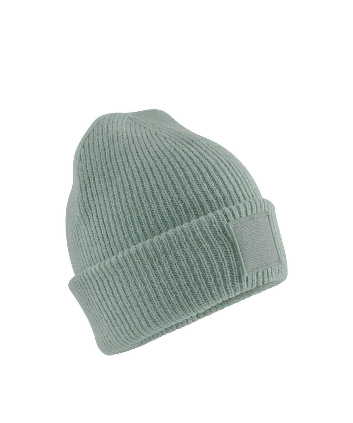 Kids Deep Cuffed Tonal Patch Beanie - B336B
