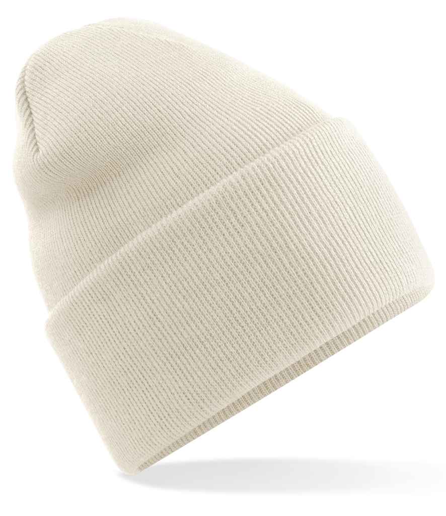 Beechfield Original Recycled Deep Cuffed Beanie BB40R in Almond – front