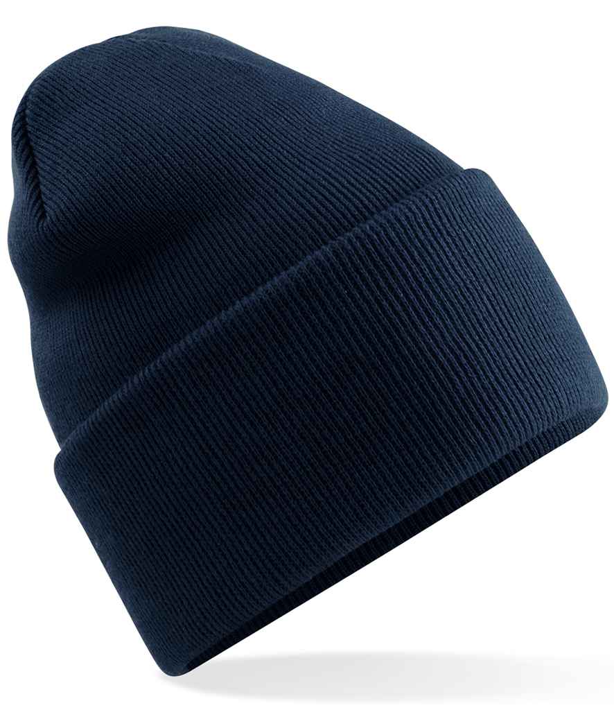 Beechfield Original Recycled Deep Cuffed Beanie BB40R in French Navy – front