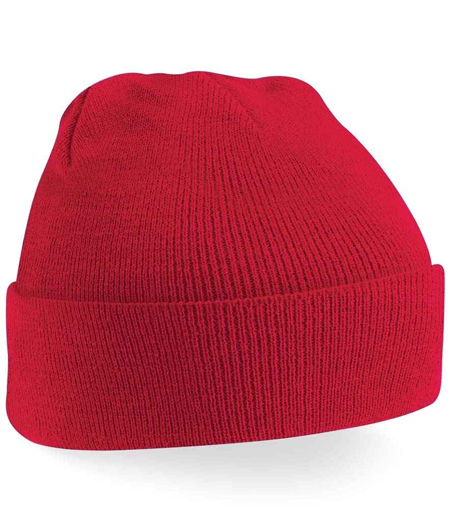 Beechfield Kids Original Cuffed Beanie BB45B in Classic Red – front