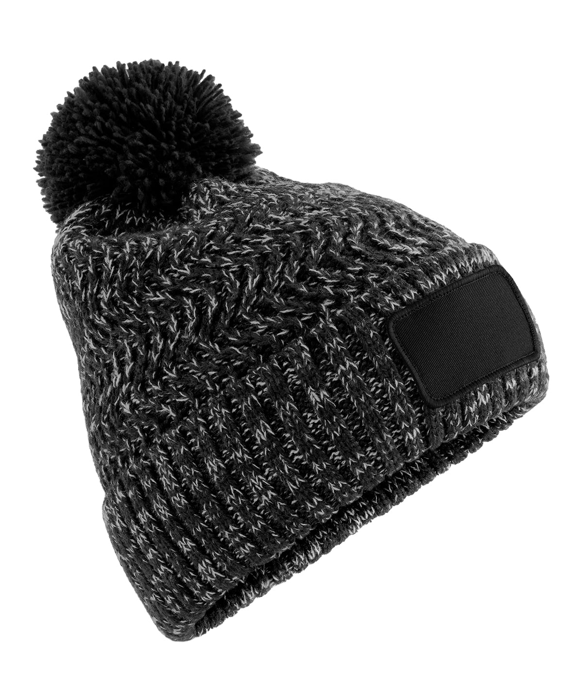 Ramble Patch Pom-Pom Beanie - BC331