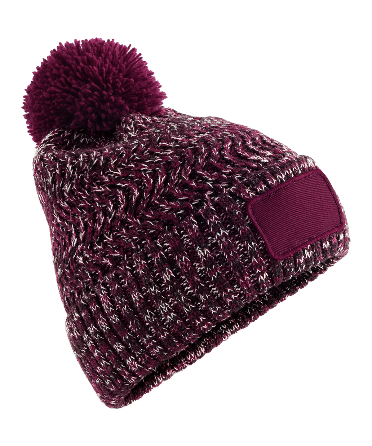 Ramble Patch Pom-Pom Beanie - BC331