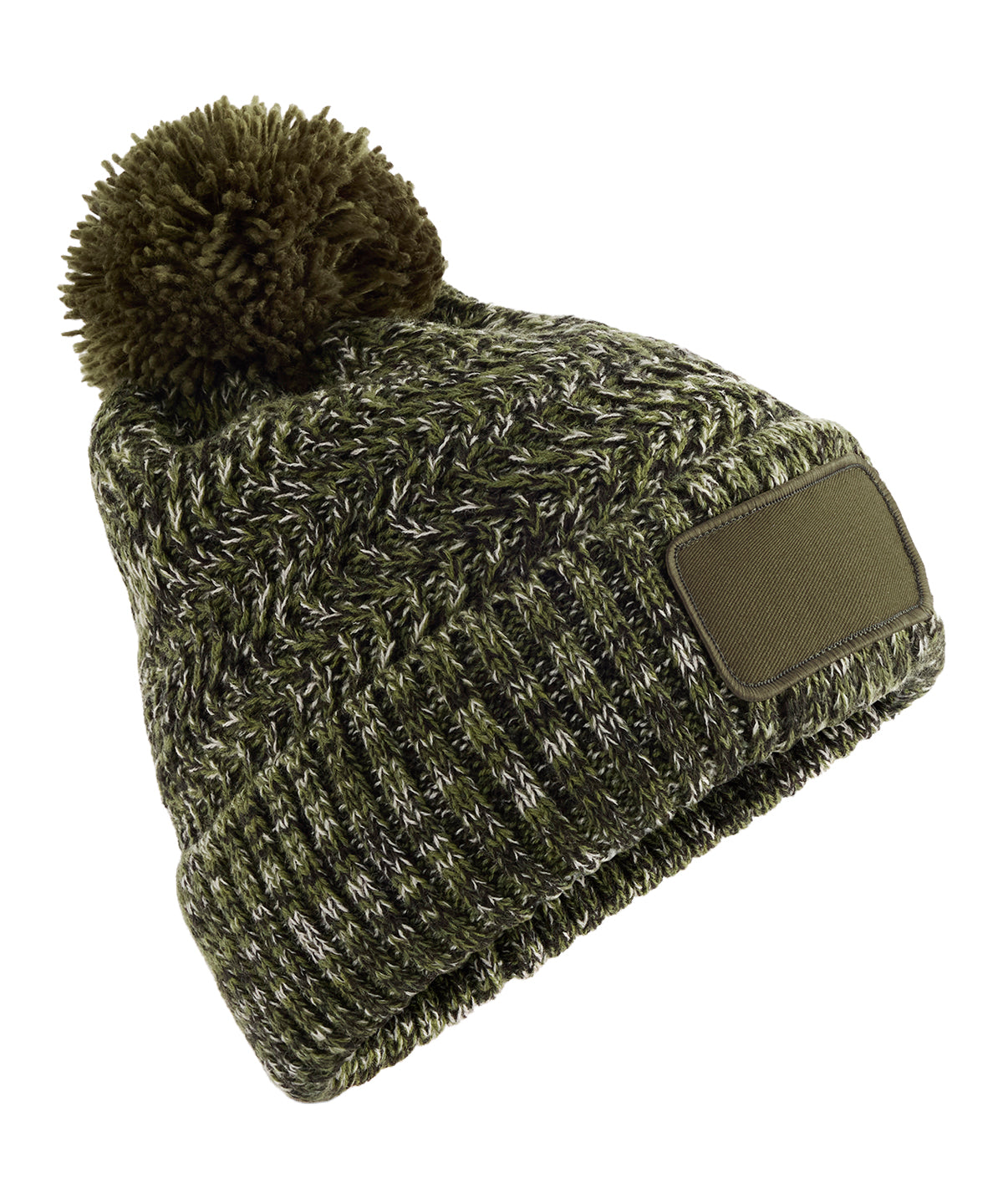 Ramble Patch Pom-Pom Beanie - BC331