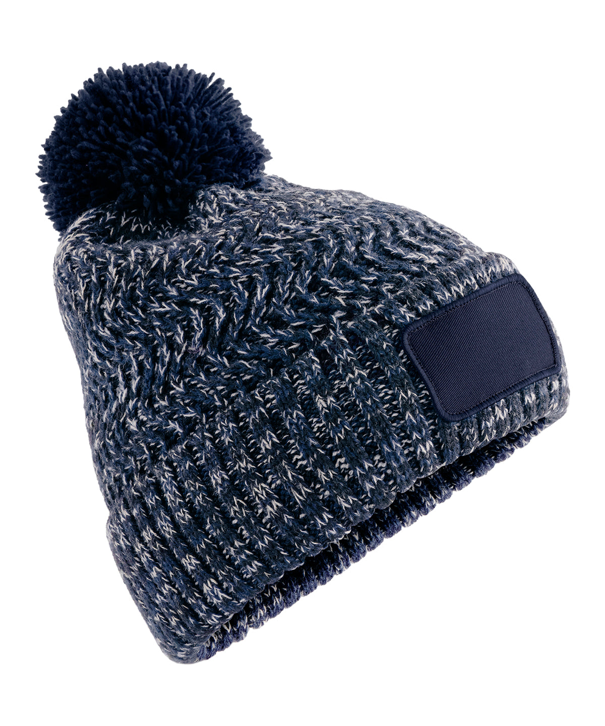 Ramble Patch Pom-Pom Beanie - BC331