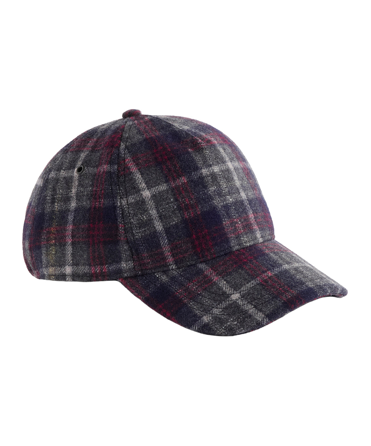 Wool Blend Check Cap - BC625