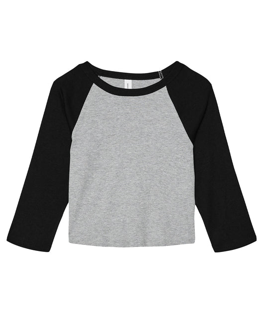 Bella+Canvas Women’s Micro Rib 3/4 Raglan Baby T-Shirt - BE142