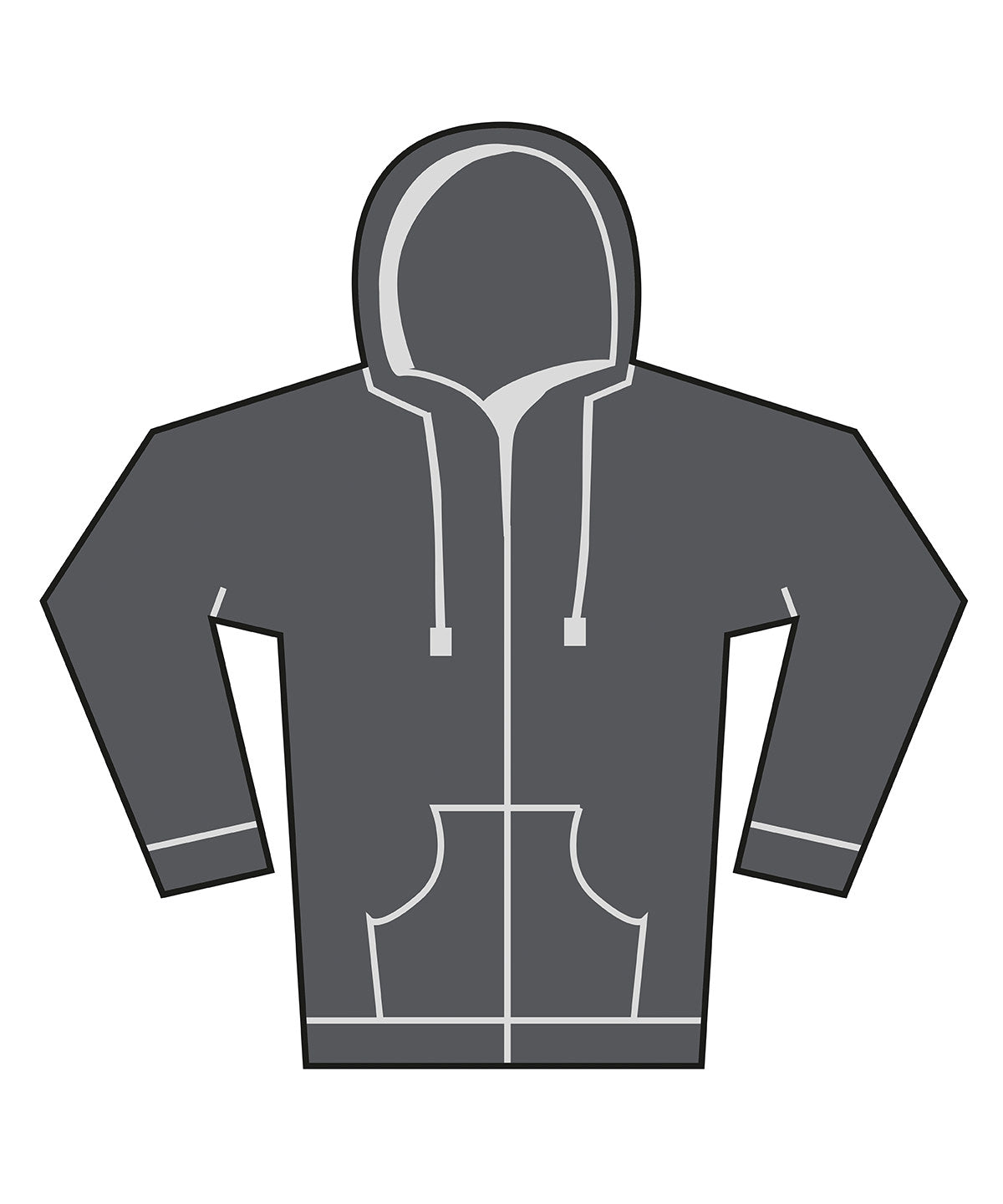 Unisex Heavy Full-Zip Hoodie - BE157
