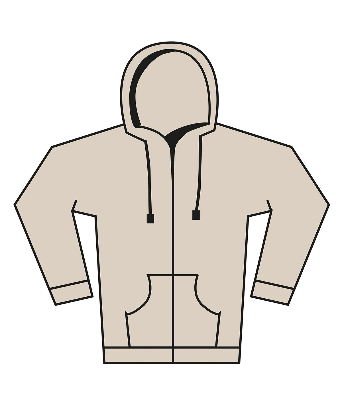 Unisex Heavy Full-Zip Hoodie - BE157
