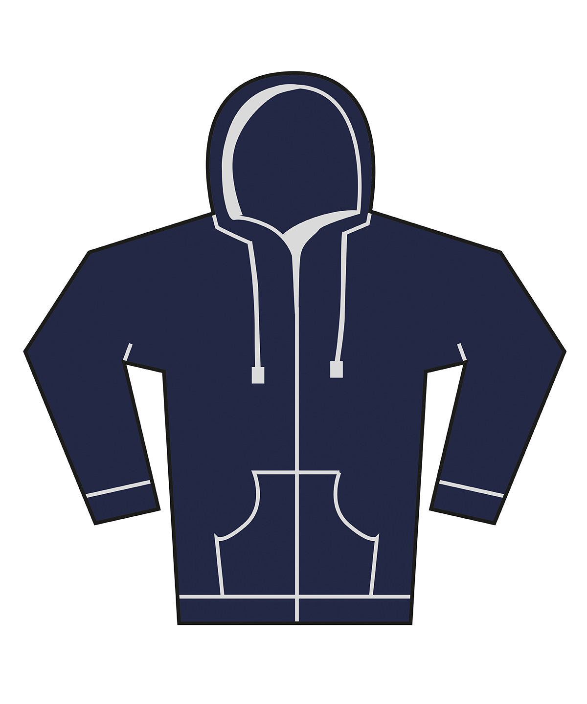 Unisex Heavy Full-Zip Hoodie - BE157