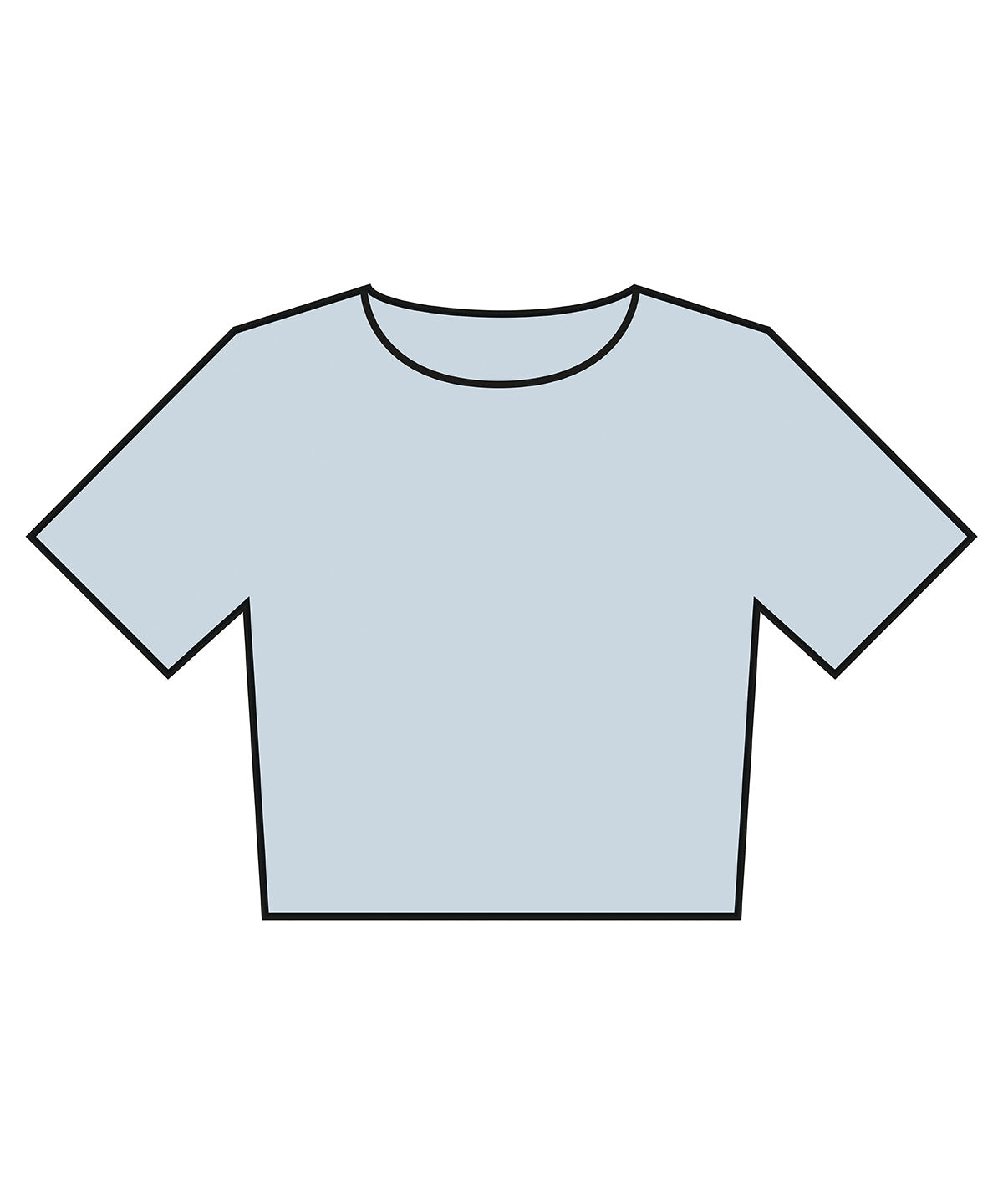 Women’s Heavyweight Washed Cropped Tee - BE160