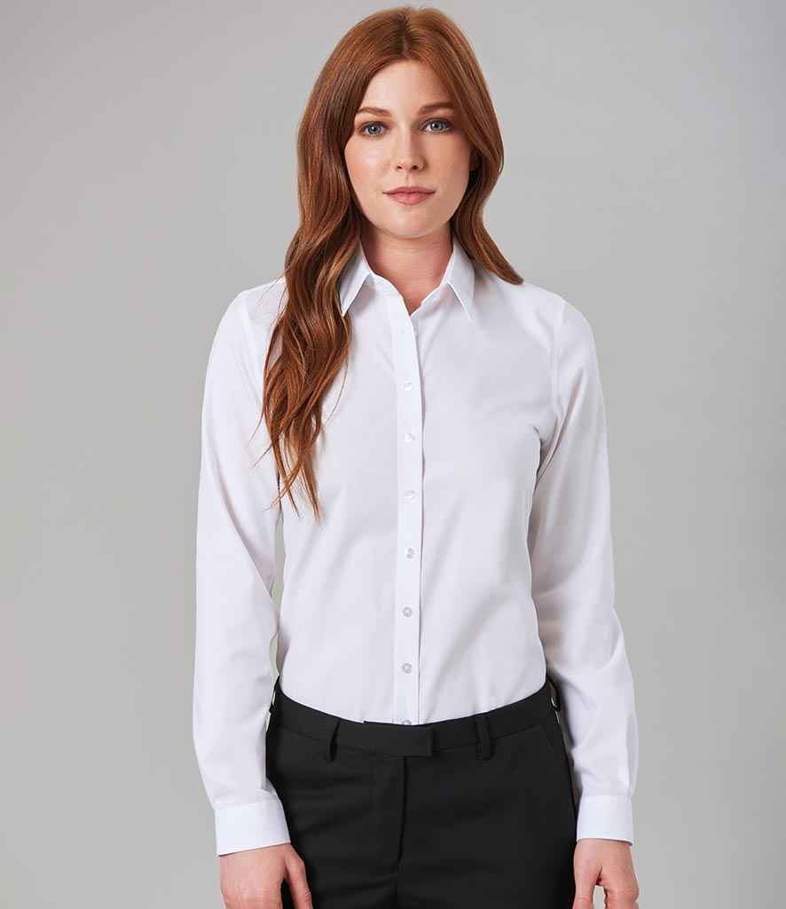 Brook Taverner Ladies Silvi Fitted Long Sleeve Blouse - BK591