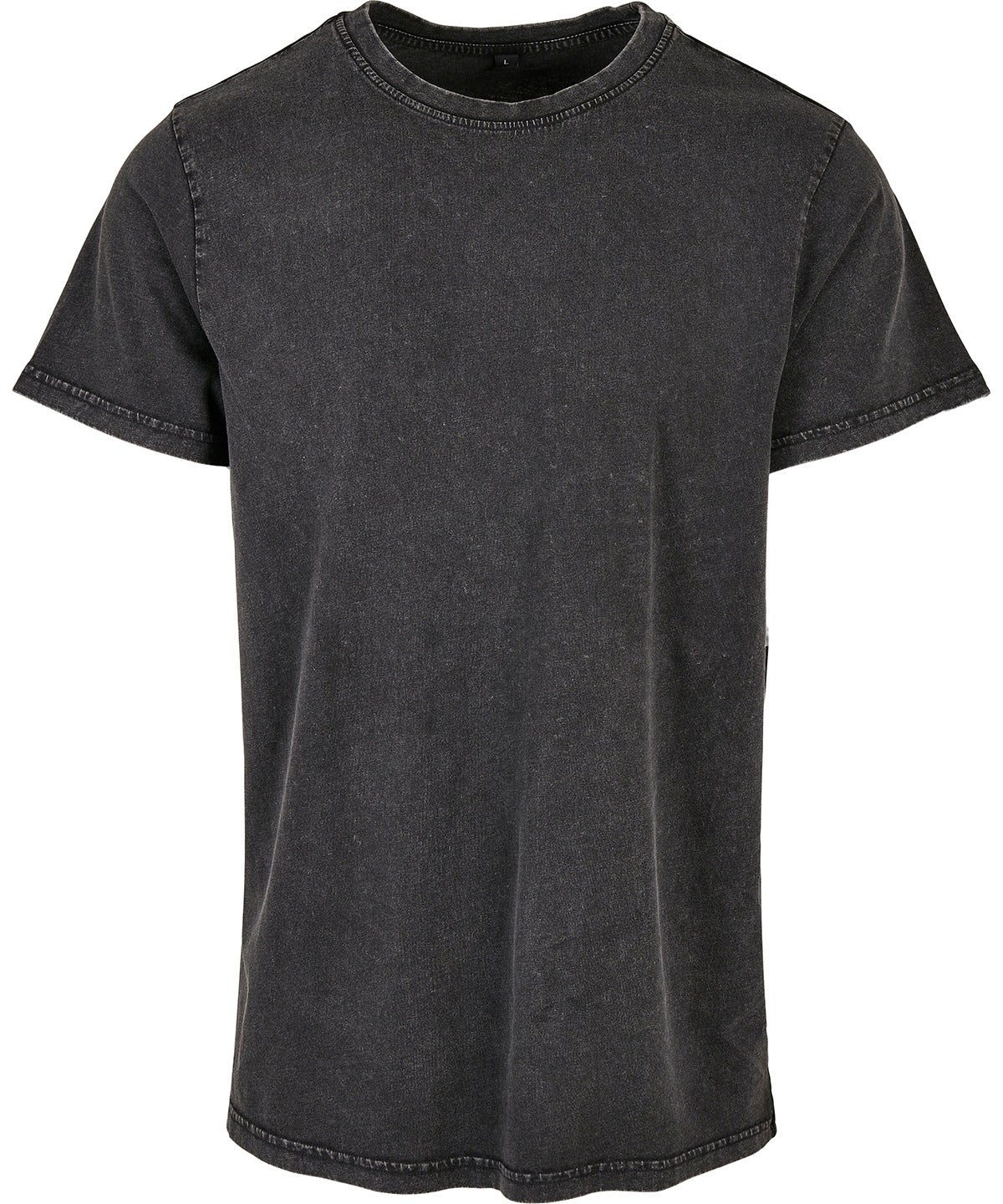 Acid Washed Round Neck Tee - BY190