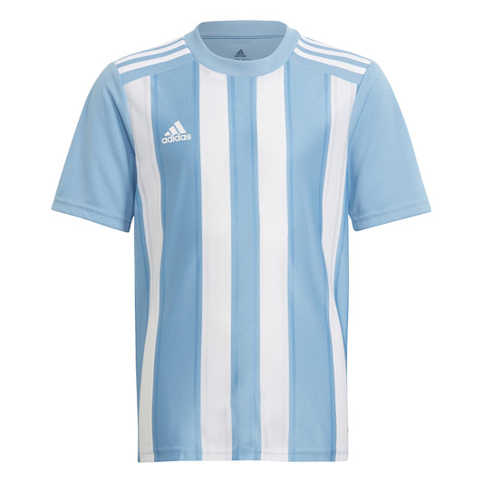 Adidas Junior Striped 21 SS Jersey Team Light Blue/White