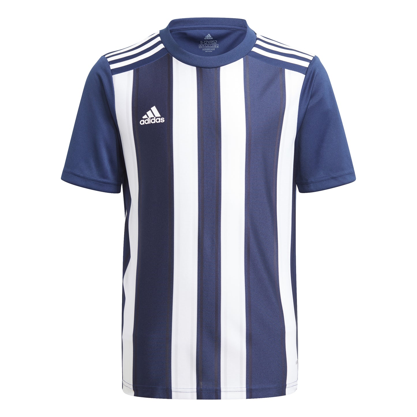 Adidas Junior Striped 21 SS Jersey Team Navy Blue/White