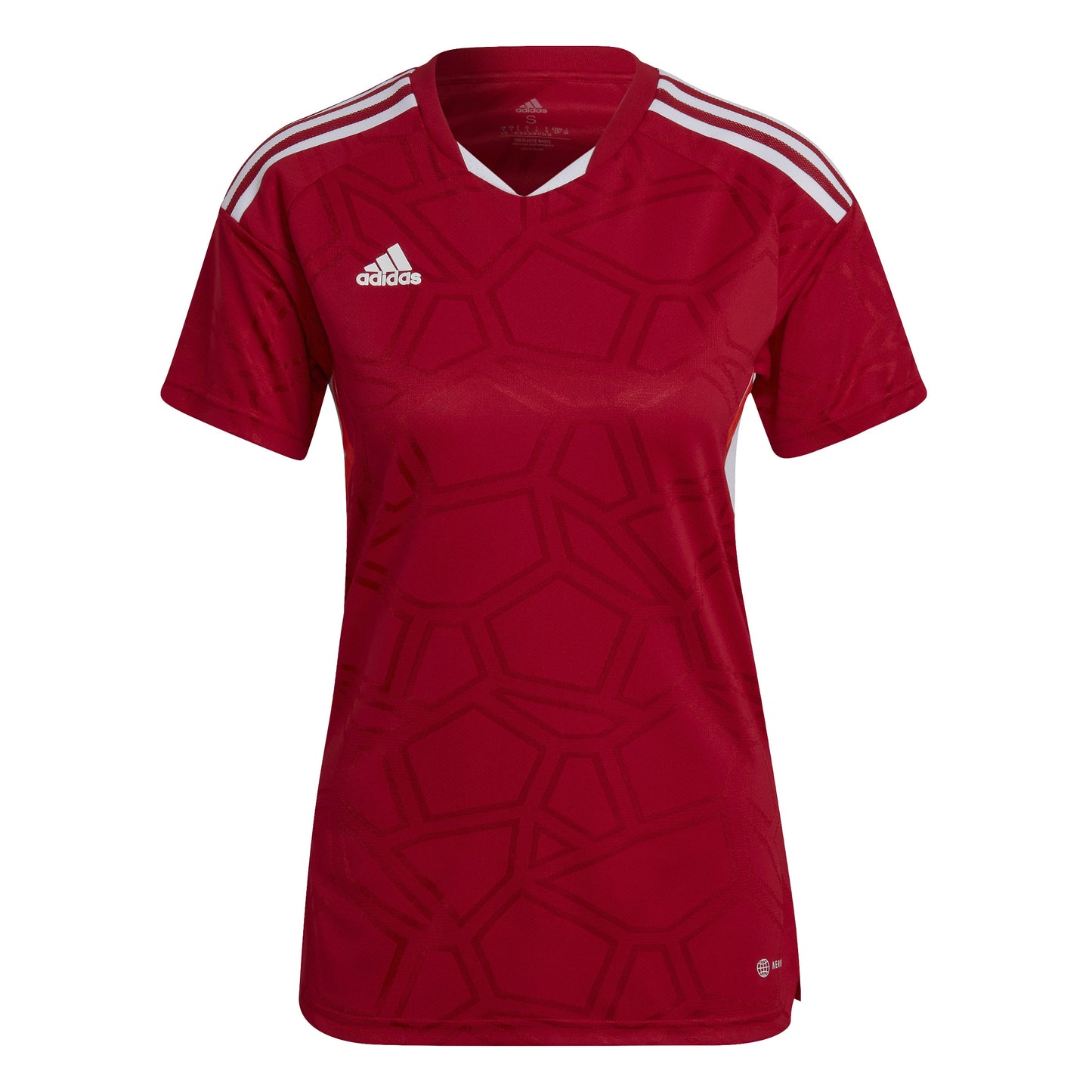 Adidas Condivo 22 Womens SS Matchday Shirt Team Power Red/White
