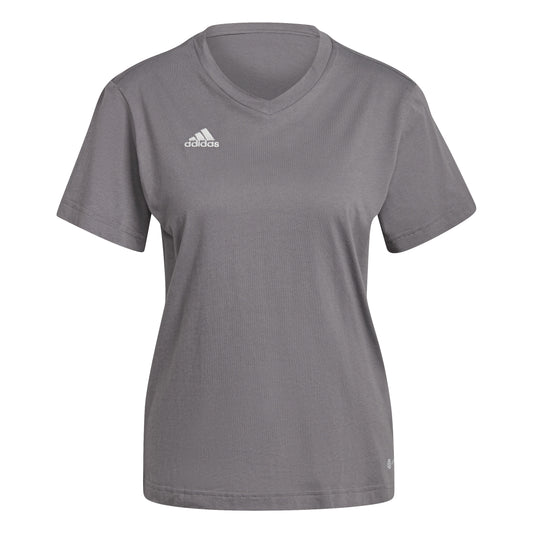 Adidas Entrada 22 Womens Tee Team Grey Four