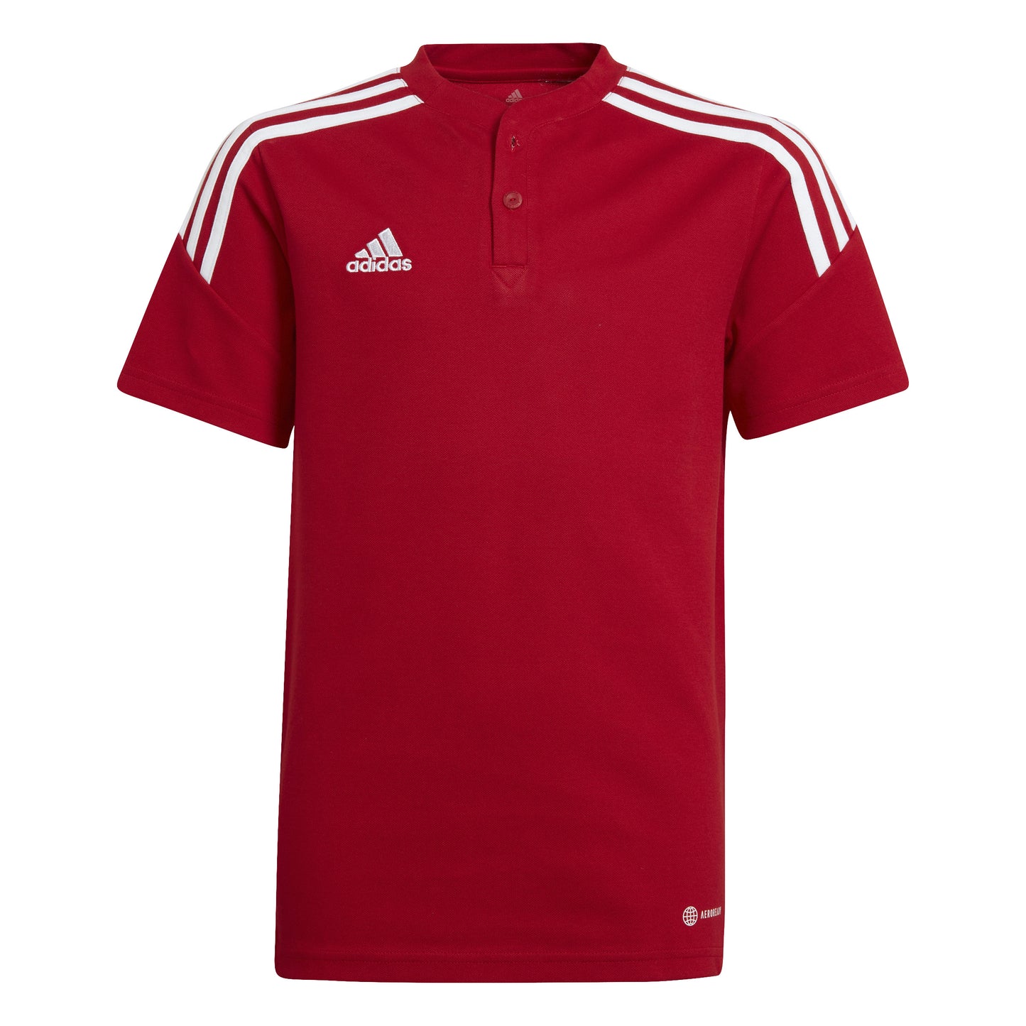 Adidas Junior Condivo 22 Polo Shirt Team Power Red/White