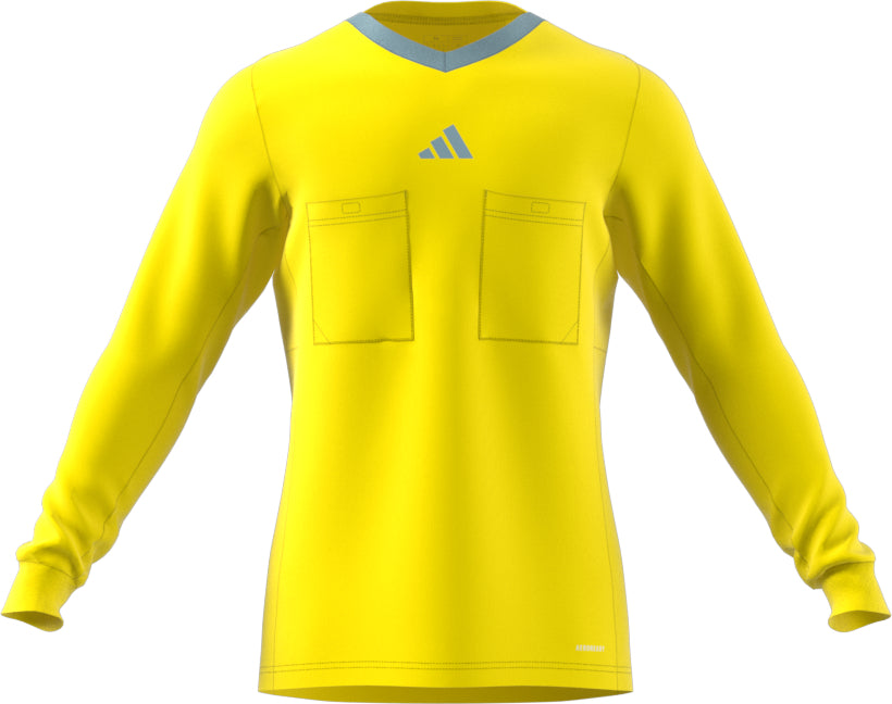 Adidas 3 Stripe Referee 22 LS Shirt Bright Yellow
