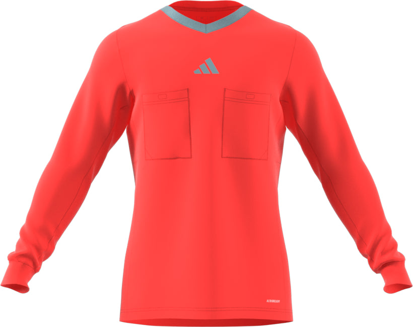 Adidas 3 Stripe Referee 22 LS Shirt App Solar Red