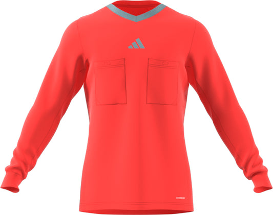 Adidas 3 Stripe Referee 22 LS Shirt App Solar Red