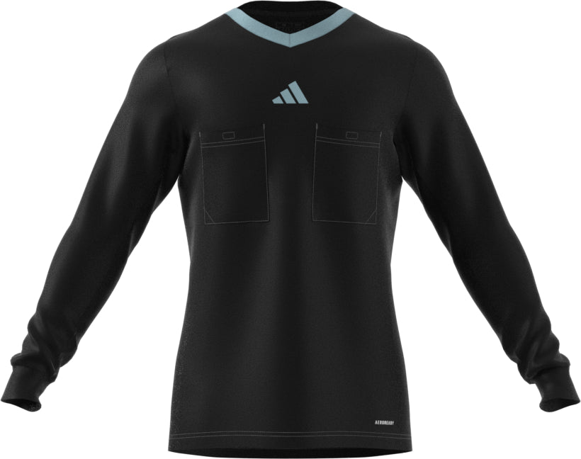 Adidas 3 Stripe Referee 22 LS Shirt Black