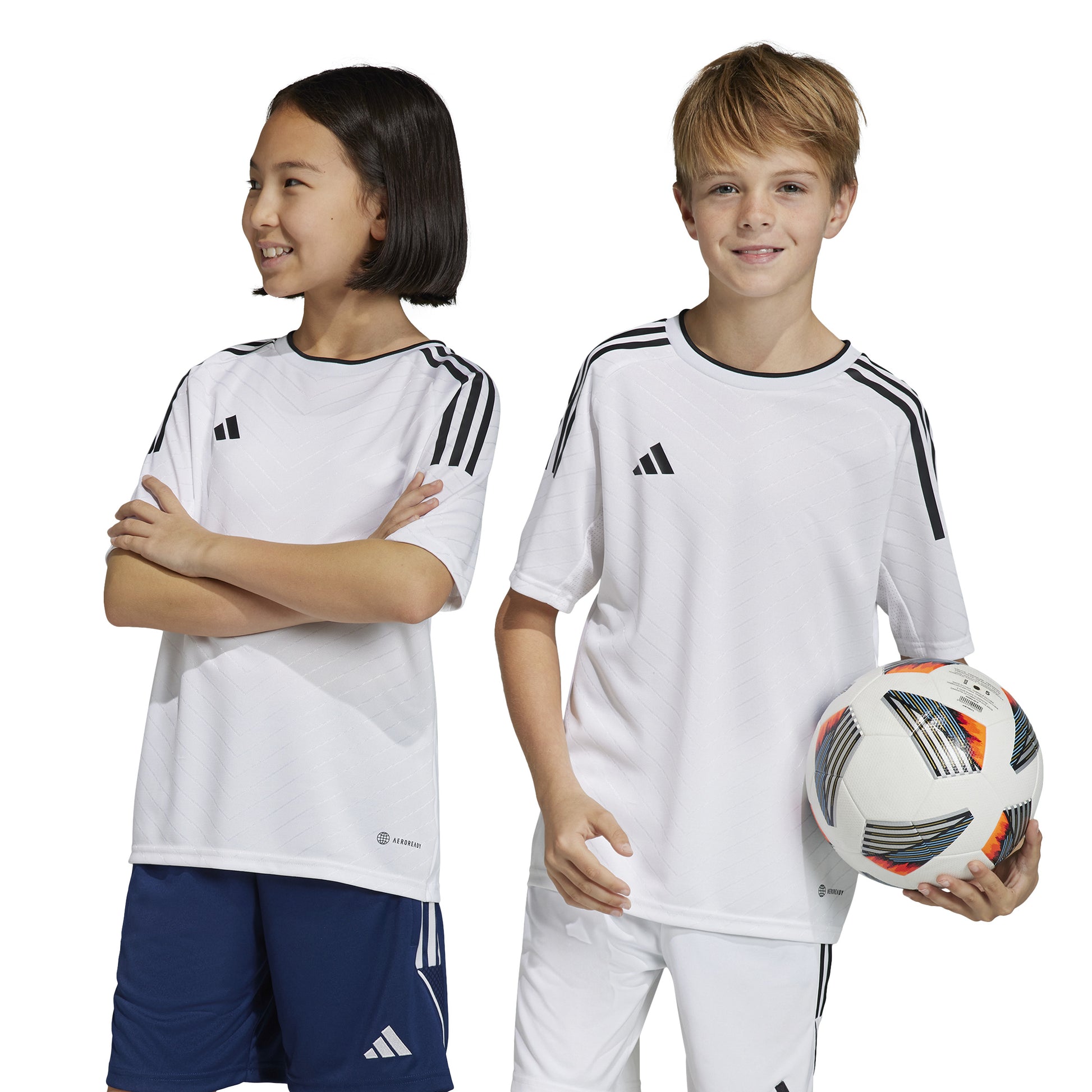 Adidas Junior Campeon 23 SS Shirt White/Black