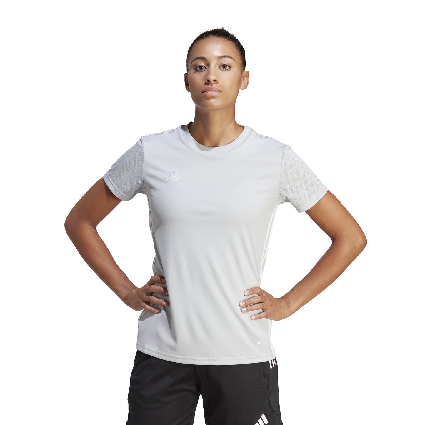 Adidas Tabela 23 Womens SS Shirt Team Light Grey/White