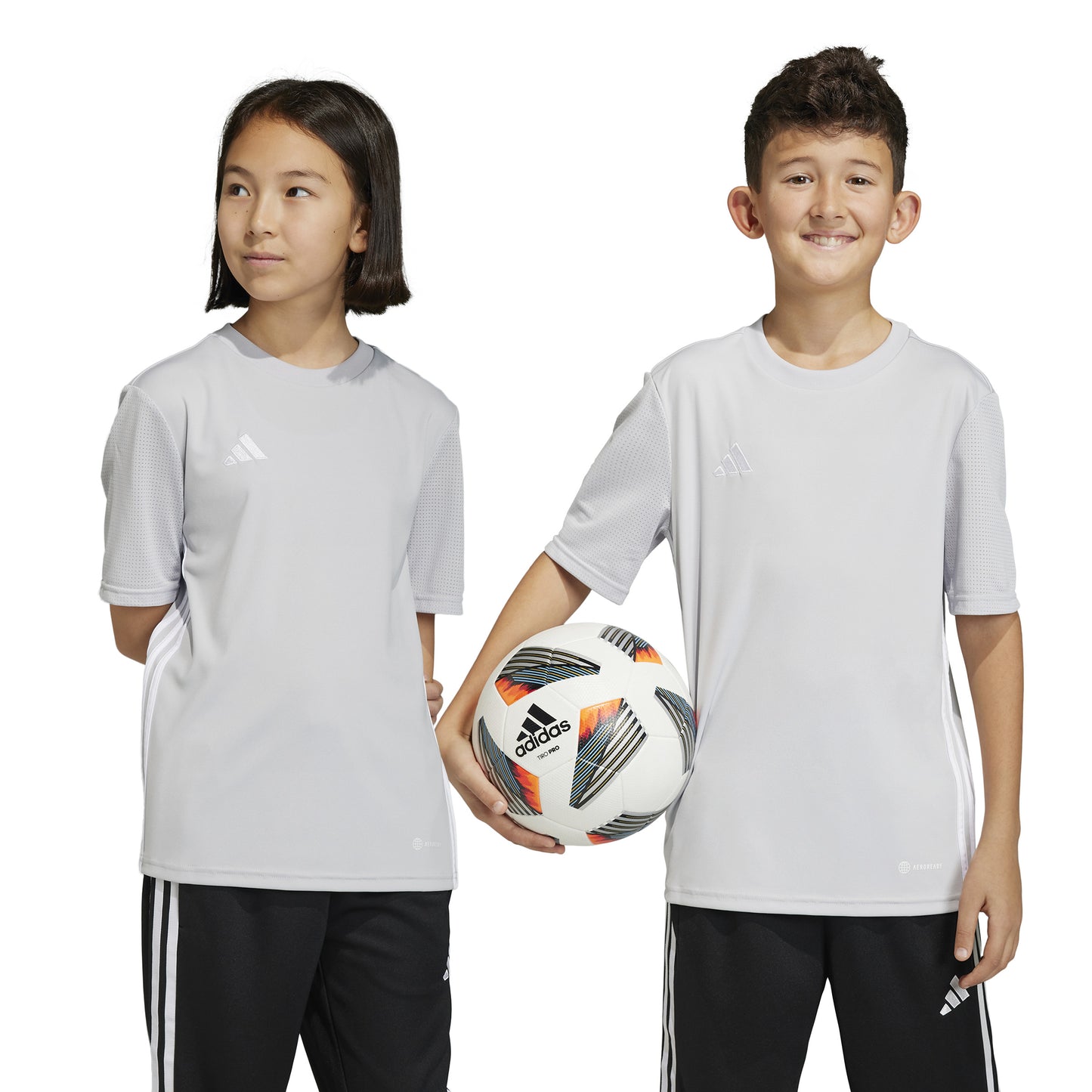 Adidas Junior Tabela 23 SS Shirt Team Light Grey/White