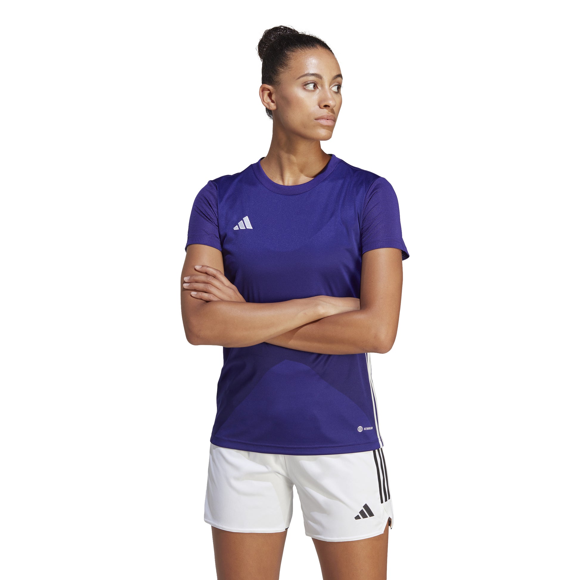 Adidas Tabela 23 Womens SS Shirt Team College Purple/White