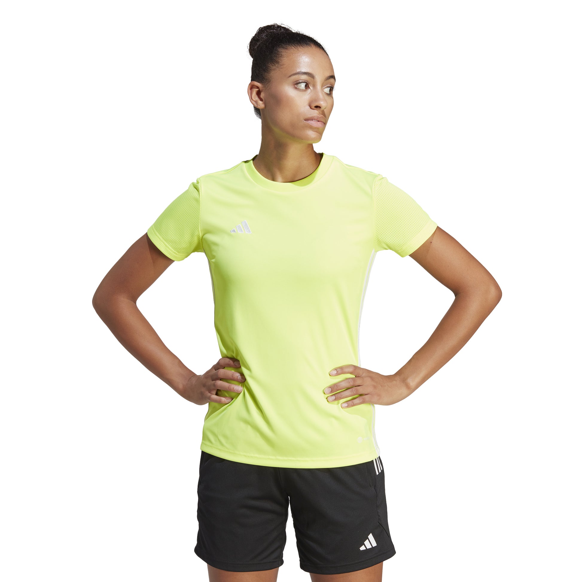 Adidas Tabela 23 Womens SS Shirt Team Solar Yellow 2/White