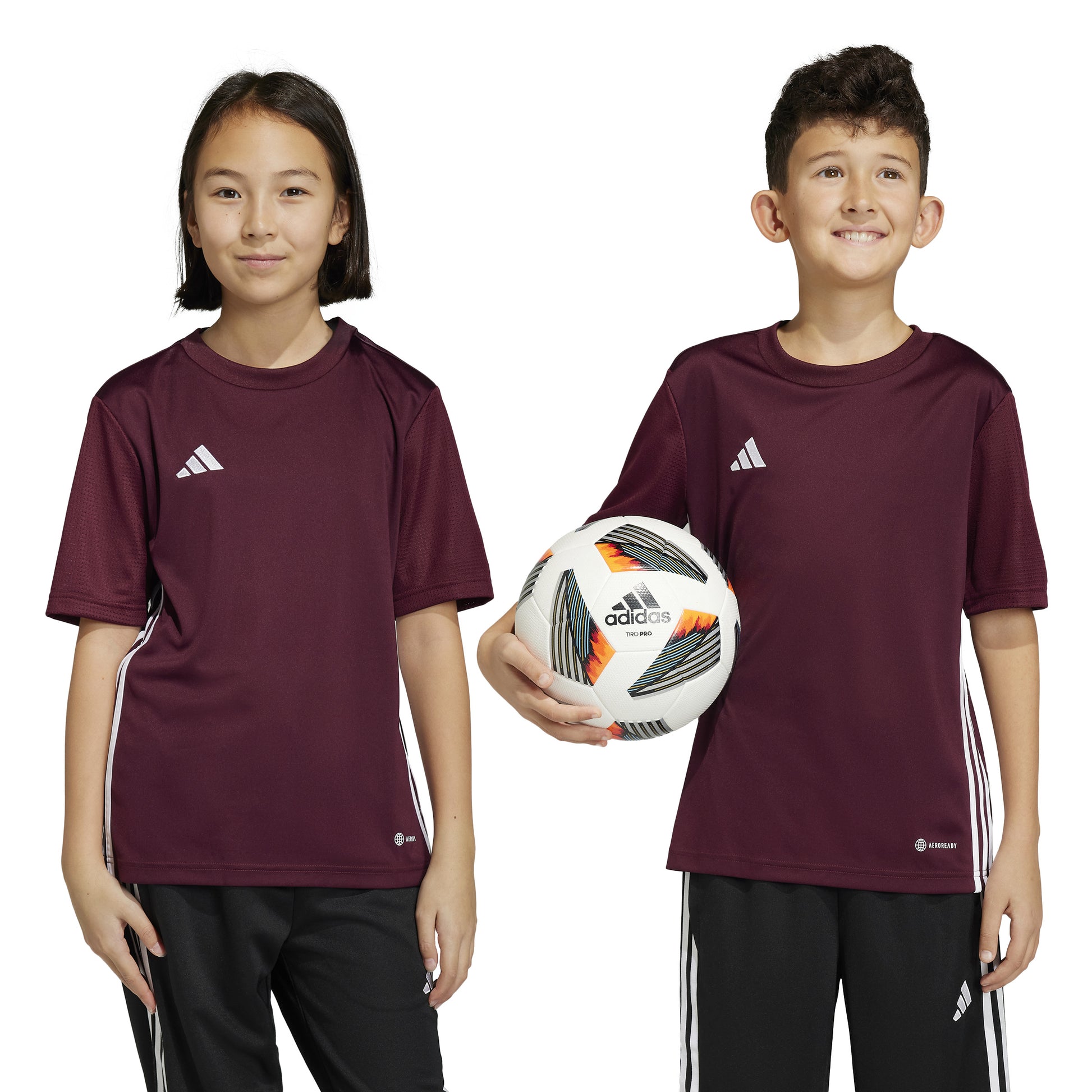 Adidas Junior Tabela 23 SS Shirt Team Maroon 2/White