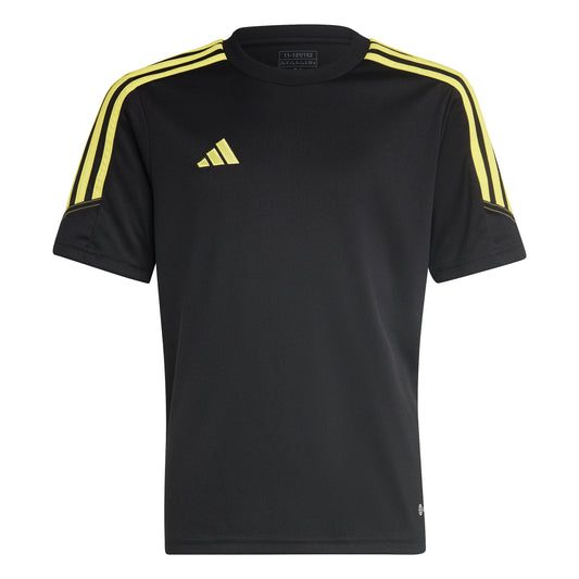 Adidas Tiro 23 Junior Club SS Training Shirt Black/Bright Yellow