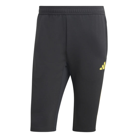Adidas Tiro 23 Competition 1/2 Length Pants Black/Impact Yellow