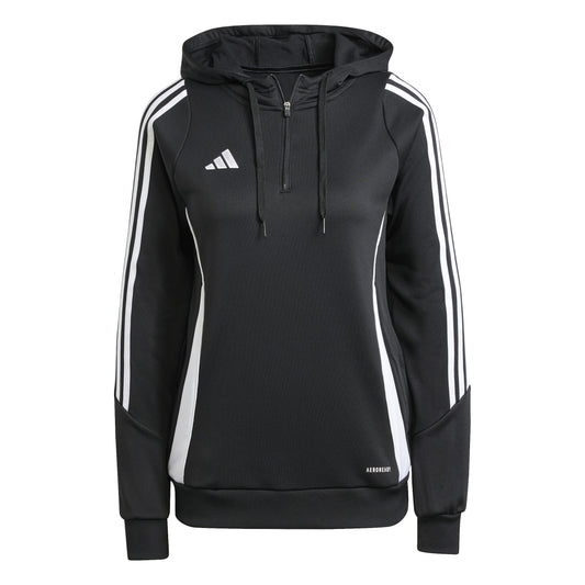 Adidas Tiro 24 Womens Training Hoodie Black/White