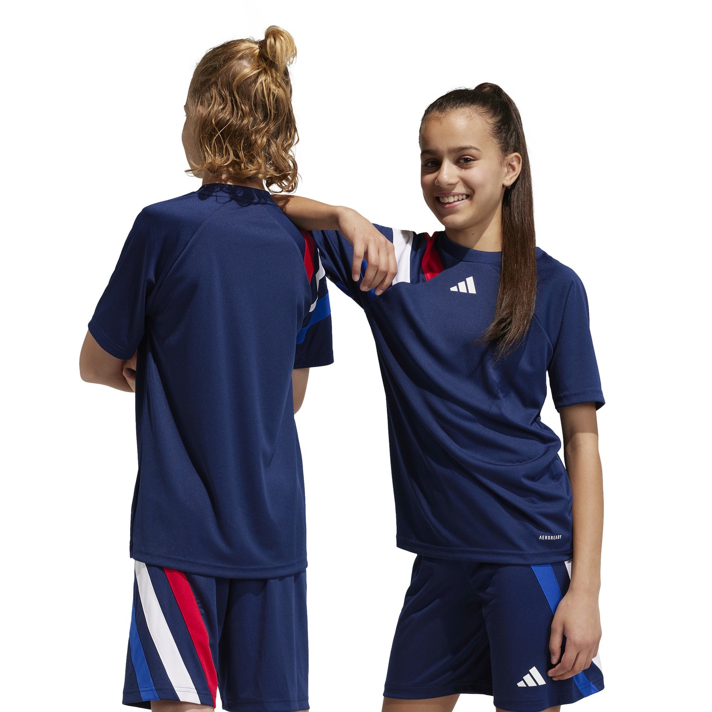 Adidas Junior Fortore 23 Shirt Team Navy Blue/Team College Red/White